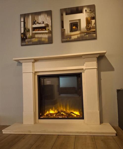 Stovax Gazco eReflex 75R Fronthaard met natuurstenen schouw, Huis en Inrichting, Haarden, Nieuw, Elektrische haard, Ophalen