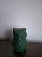 Groene uil van metaal, Antiek en Kunst, Ophalen of Verzenden