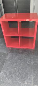 Rode Ikea kast, Gebruikt, Ophalen of Verzenden, Minder dan 150 cm, Minder dan 100 cm