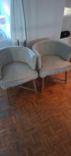 Twee Dirkje stoeltjes - vintage look, Huis en Inrichting, Ophalen, Hout, Gebruikt, Twee