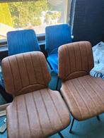 4 prachtige eetkamerstoelen., Huis en Inrichting, Stoelen, Ophalen, Blauw