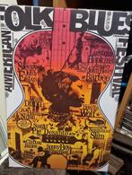 Print kunst blues folk festival muziek, Ophalen of Verzenden