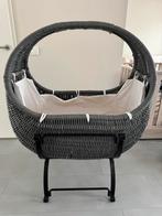 Celine rotan baby wieg Grijs , met matras en bekleding, Ophalen of Verzenden, Gebruikt, Wieg