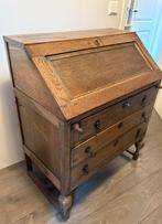 Klassiek vintage uitklapbaar bureau schrijftafel secretaire, Ophalen, Gebruikt, Klassiek