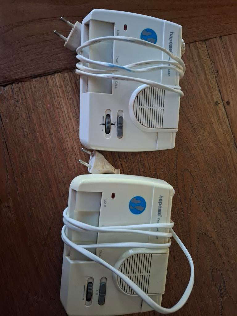 Vintage nog werkende Hapé Easyphone EA4 intercoms – 2 stuks, Ophalen of Verzenden, Gebruikt