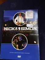 Dvd Nick en Simon live concert, Alle leeftijden, Ophalen of Verzenden, Zo goed als nieuw, Muziek en Concerten