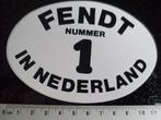 sticker fendt nummer 1 in nederland nl één traktoren, Verzenden, Zo goed als nieuw, Merk