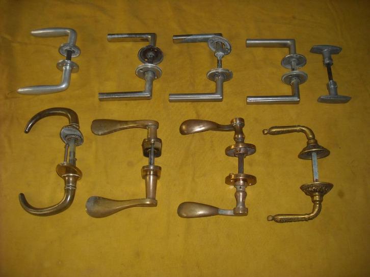 oude deurklinken kruk deur klink greep grepen jaren 50  60, Antiek en Kunst, Antiek | Overige Antiek, Ophalen of Verzenden