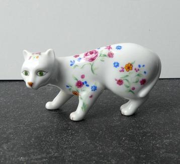 Franklin Mint Curio Cabinet Cats 1986 Faience kattenbeeldje beschikbaar voor biedingen