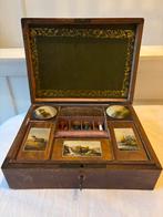 Antieke Amerikaanse naaidoos, fourniture doos, Verzenden