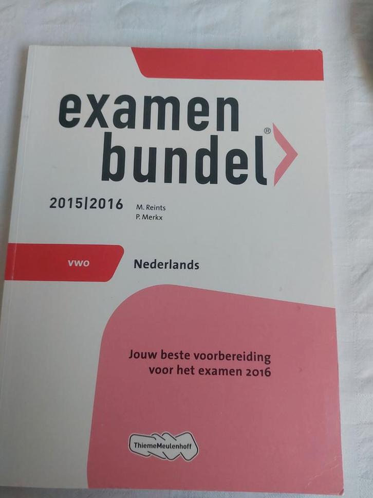 Examenbundel VWO Nederlands 2015/2016, Boeken, Studieboeken en Cursussen, Gelezen, Ophalen of Verzenden