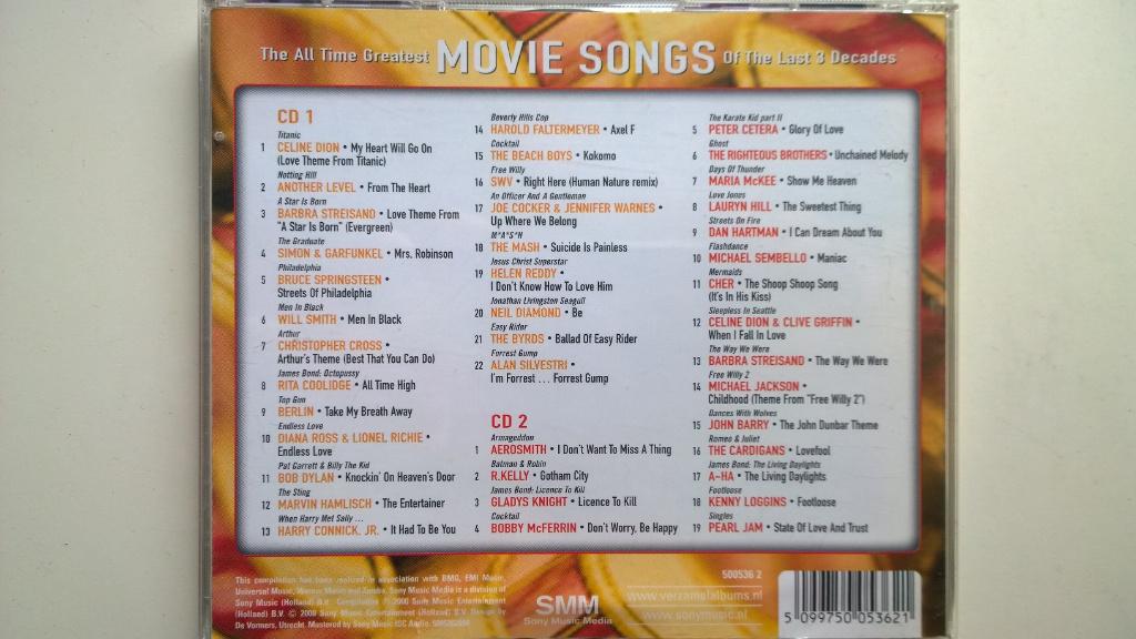 The All Time Greatest Movie Songs Of The Last 3 Decades, Cd's en Dvd's, Cd's | Verzamelalbums, Ophalen of Verzenden, Zo goed als nieuw
