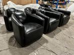 2x nieuwe Aviator fauteuils vintage zwart + BEZORGING GRATIS