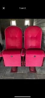 2 Theater Stoelen, Huis en Inrichting, Stoelen, Ophalen, Gebruikt, Twee, Metaal