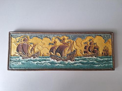 Cloisonne tegel Porceleyne Fles, Antiek en Kunst, Antiek | Wandborden en Tegels, Ophalen of Verzenden