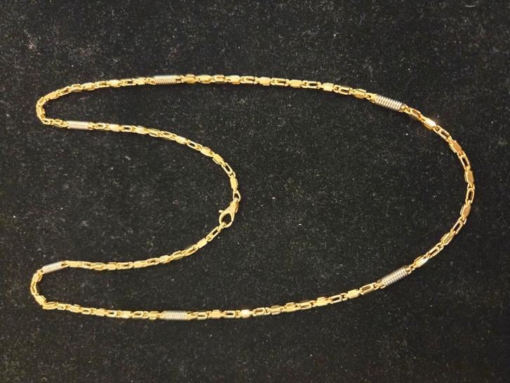 14 k gouden monte carlo ketting 30,5 gram 65 cm, Sieraden, Tassen en Uiterlijk, Kettingen, Nieuw, Goud, Goud, Ophalen of Verzenden
