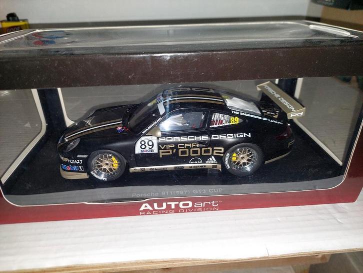 Autoart porsche 911 997 gt3 cup, Hobby en Vrije tijd, Modelauto's | 1:18, Zo goed als nieuw, Auto, Autoart, Ophalen of Verzenden