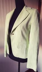 Prachtig groen elegant boucle tweed jasje blazer 36 38 ZGAN, Kleding | Dames, Verzenden, Zo goed als nieuw, Maat 38/40 (M), Groen