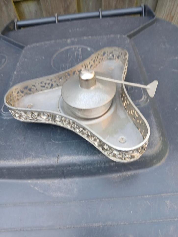 Antieke Tinnen Koffiepot / Theepot met Kraan, Antiek en Kunst, Antiek | Tin, Ophalen of Verzenden