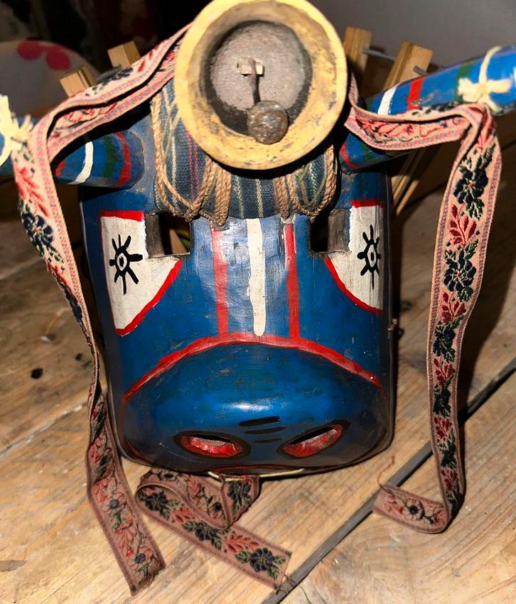 Vintage masker Guatemala, Antiek en Kunst, Kunst | Niet-Westerse kunst, Ophalen of Verzenden