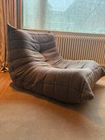 Ligne Roset Togo fauteuil bouclé stof donker bruin, Huis en Inrichting, Ophalen, Bruin, Zo goed als nieuw, Eén