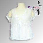 30397 Nieuw Witte tuniek M&S mt XXL  K26, Kleding | Dames, Grote Maten, Ophalen of Verzenden, Zo goed als nieuw, Zwart, Broek of Spijkerbroek