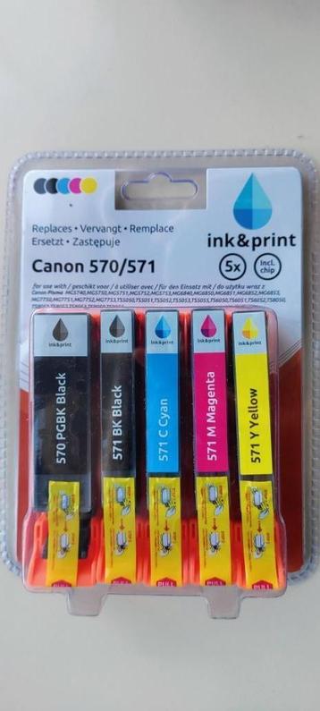 Canon inktcartridges 570/571 beschikbaar voor biedingen