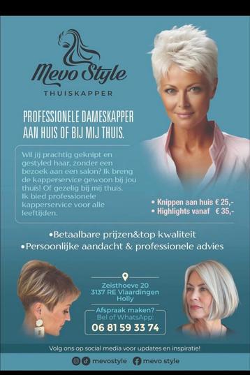 Thuis kapper bij uw thuis of bij mij thuis  beschikbaar voor biedingen