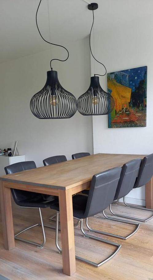 Eetkamer tafel 90*200 cm (Eikenhout), Huis en Inrichting, Tafels | Eettafels, Gebruikt, 50 tot 100 cm, 150 tot 200 cm, Vijf personen of meer