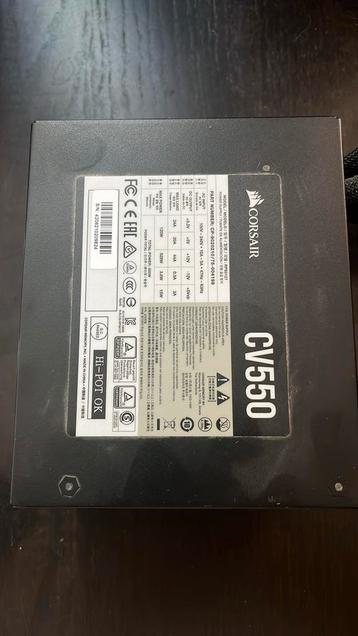 Corsair CV550 PSU (niet modulair) beschikbaar voor biedingen