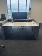 Partij beschikbaar: Gispen luxe duo slinger bureau met wang, Postbus, Info@gispen.nl, In hoogte verstelbaar, Ophalen of Verzenden