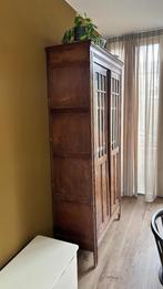 Antieke linnenkast, Huis en Inrichting, Kasten | Buffetkasten, Ophalen, Met plank(en), Gebruikt, 100 tot 150 cm