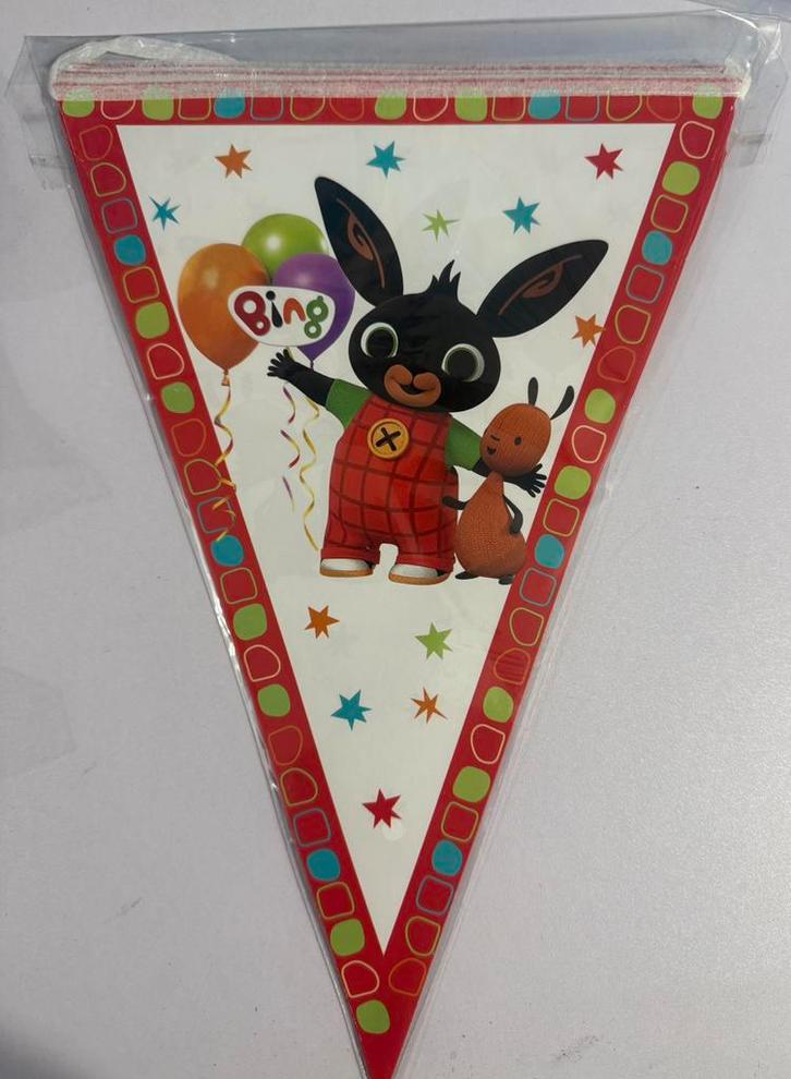 Bing het konijn vlaggenlijn puntslinger Bing versiering, Hobby en Vrije tijd, Feestartikelen, Nieuw, Versiering, Verjaardag, Verzenden