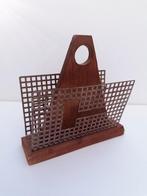 Vintage Teakhouten Brievenhouder - Jaren 60 Pilastro Stijl, Ophalen of Verzenden, Gebruikt