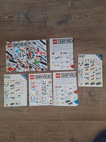 Vintage Lego Service Folders - Onderdelenlijsten beschikbaar voor biedingen
