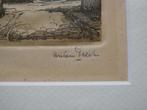 Anton Pieck originele ets Straatje Zalt-Bommel Zaltbommel, Antiek en Kunst, Kunst | Etsen en Gravures, Ophalen of Verzenden