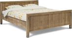 Twee-persoons bed Columbo (Beterbed) inclusief bedbodem, Bruin, 140 cm, Zo goed als nieuw, Hout