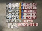 Kentekenplaten nummerborden license plates, Ophalen, Gebruikt, Auto's