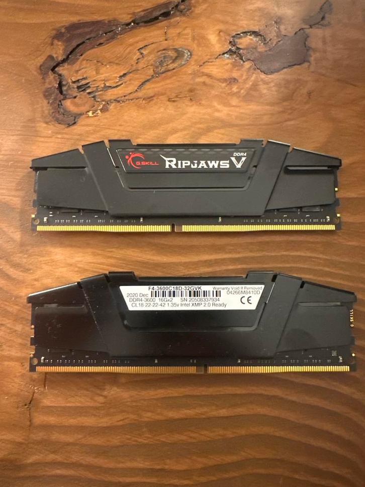 G.Skill Ripjaws DDR4 16GB (2x16GB) 3600MHz, Computers en Software, RAM geheugen, Gebruikt, Desktop, 16 GB, DDR4, Ophalen of Verzenden