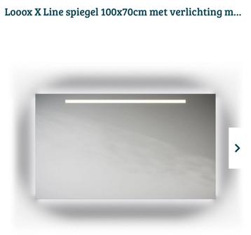 Badkamerspiegel Looox 100x70 nieuw in doos beschikbaar voor biedingen