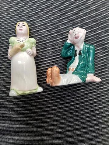 Vintage keramieken peper en zoutstelletje, jaren '60. beschikbaar voor biedingen