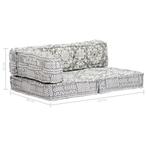 NIEUWE Palletbankkussens gestreept grijs, indigo of lichtgri, Venlo, Nieuw, Ophalen of Verzenden, Info@habatrading.com