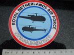 sticker royal netherlands air force grasshoppers helikopters, Verzamelen, Verzenden, Zo goed als nieuw, Bedrijf of Vereniging