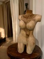 Torso vrouw, handgemaakt van hout, Verzenden