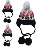 NIEUW! Partij gebreide mutsen met pompons 12 stuks, Ophalen, Nieuw, Jongen of Meisje, Muts