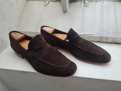 Bruine Suede Penny Loafers van Hugo Boss – Maat 8 / 42 EU, Kleding | Heren, Schoenen, Gedragen, Loafers, Bruin, Ophalen of Verzenden