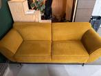 Gele 2-zits bank - Goed onderhouden, Huis en Inrichting, Ophalen, Gebruikt, Tweepersoons, Rechte bank