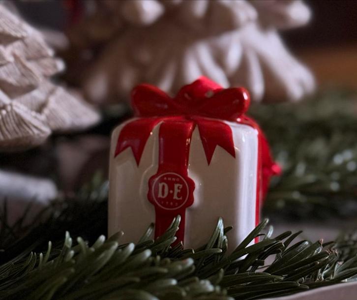 Douwe Egberts Kerstornament - Limited Edition, Sieraden, Tassen en Uiterlijk, Bedels, Zo goed als nieuw, Overige merken, Overige materialen