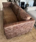 Aragon design bank van Het Anker, Africa leder, 4-zits, Ophalen, Gebruikt, Hotel chique, Rechte bank