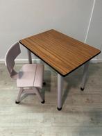 Vintage schooltafeltje heel licht lila/oud roze geverfd hout, Ophalen, Gebruikt, Tafel(s) en Stoel(en)